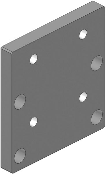 Scharmüller Anschraubplatte 140x80 M20/ auf 90x90 M16