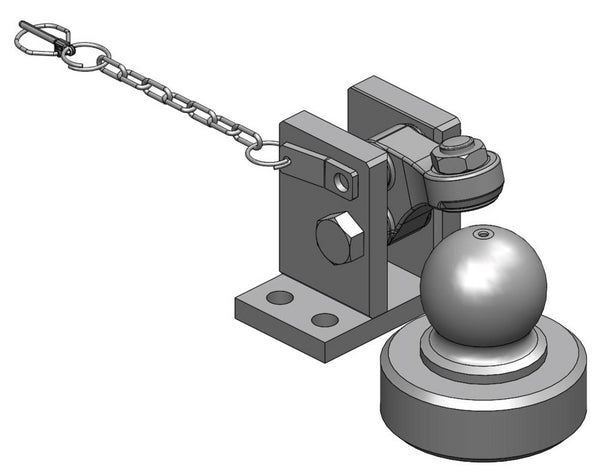 Scharmüller Einschweißkugel Kugelkuppl. 80 mm +Halterung