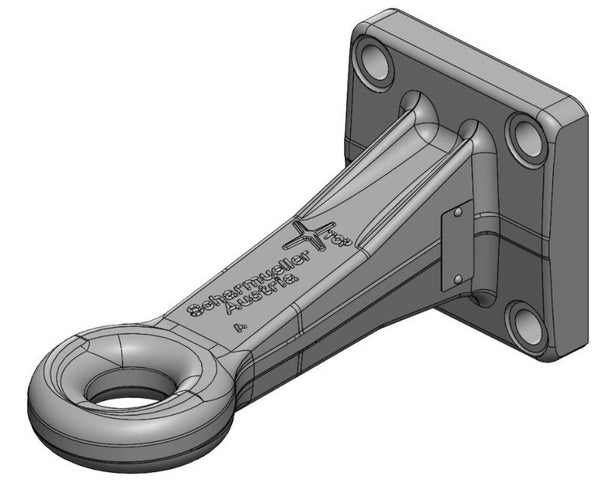 Scharmüller Flanschzugöse Hitchring 50mm, 120x120mm