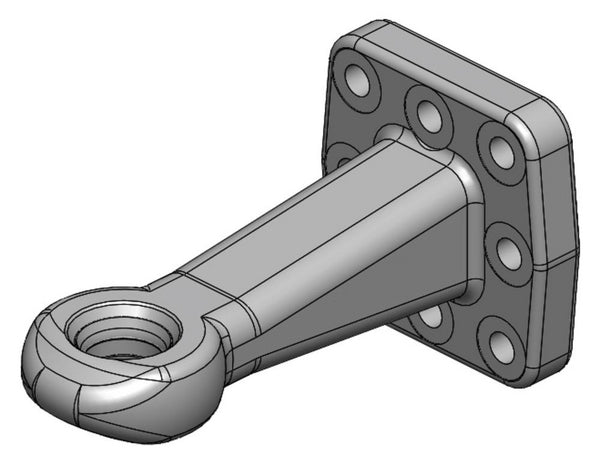 Scharmüller Zugöse Durchmesser 40mm 110x100 8-Loch mit Buchse