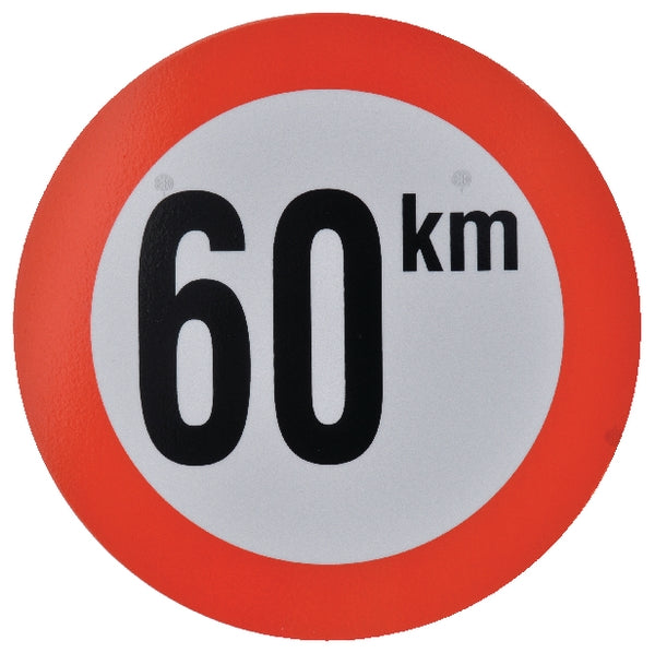 Schild 60 km PVC