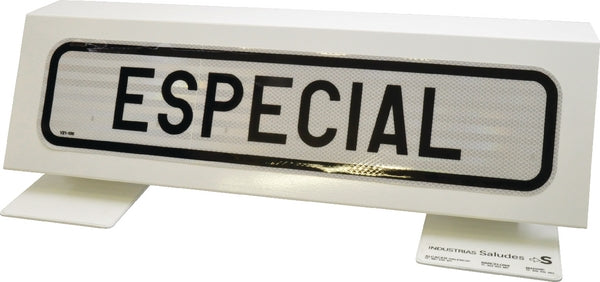 Schild „Especial“