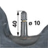 Schlauch 20x8.00-10 TR13 mit TR13-Ventil – Detailansicht Gummimischung