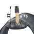 Schlauch 4.00-4 TR87 Winkelventil – Detail TR87-Ventil aus elastischem Gummi