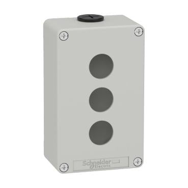 Schneider-Electric Drucktastenbox, Metall 3-Loch