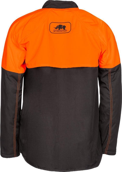 Schnittschutzjacke, orange-grau, Größe M, SIP
