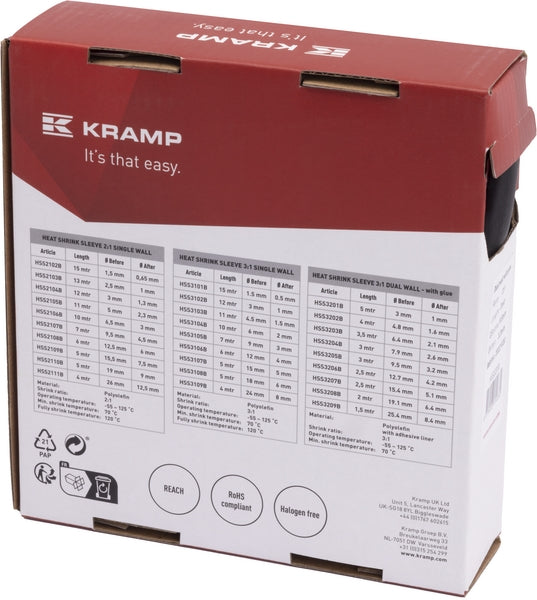 Schrumpfschlauch 9.5/3.2, 3:1, 3m, doppelwandig, mit Kleber