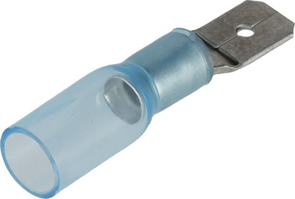Schrumpfschlauchstecker, blau, 1.5-2.5mm², 6.3x4.8mm