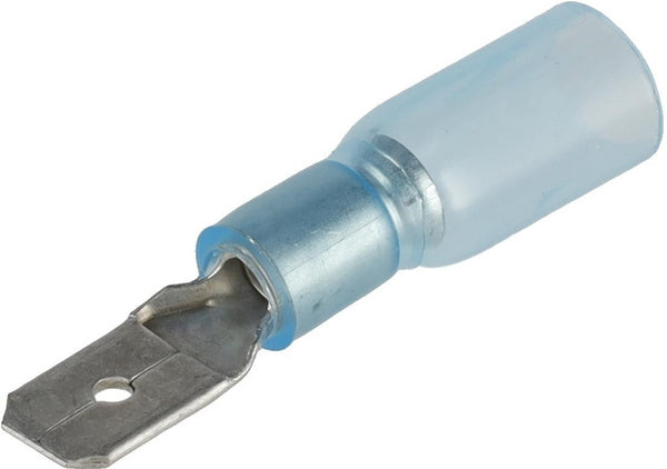 Schrumpfschlauchstecker, blau, 1.5-2.5mm², 6.3x4.8mm
