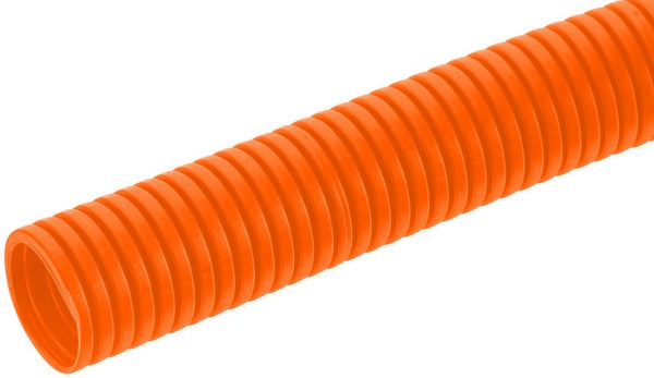 Schutzschlauch 11mm 100m flexibel gewellt, geschlossen, orange, Preis pro Meter