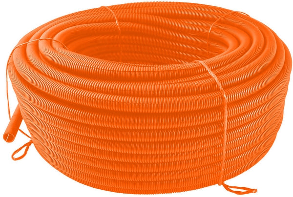 Schutzschlauch 19mm 50m flexibel gewellt, geschlossen, orange, Preis pro Meter