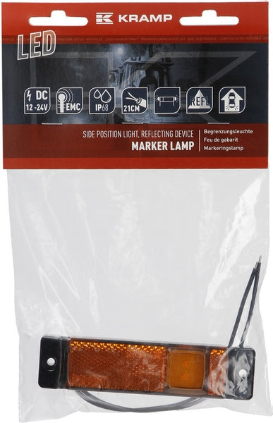 Seitenmarkierungsleuchte mit Kabelanschluss LED 12-24V passend für Universal