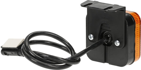 Seitenmarkierungsleuchte quadratisch mit Jaegeranschluss und Halter LED 12-24V passend für Universal
