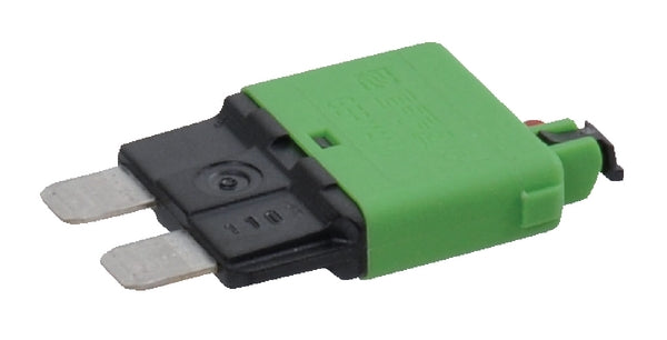 Sicherung, Manuelle thermische Rückstellung, 30A, Grün, 34.4mm, 1Stk., E.T.A
