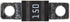 Sicherung, Midi, 150A, Grau, 41.07mm, 1Stk., Hella