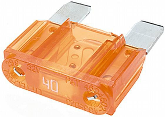 Sicherung, Stecksicherung, Maxi, 40A, Orange, 34.10mm, 10Stk., Hella