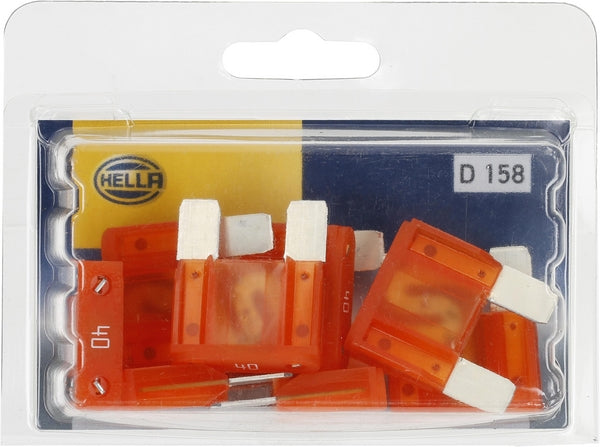 Sicherung, Stecksicherung, Maxi, 40A, Orange, 34.10mm, 10Stk., Hella