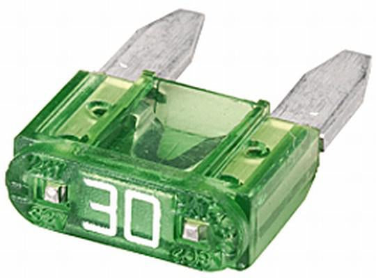 Sicherung, Stecksicherung, Mini, 30A, Grün, 10.90mm, 50Stk., Hella