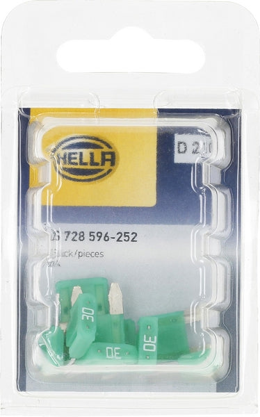 Sicherung, Stecksicherung, Mini, 30A, Grün, 16.3mm, 10Stk., Hella