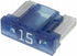 Sicherung, Stecksicherung, Mini, niedrig, 15A, Blau, 8.4mm, 5Stk., Hella
