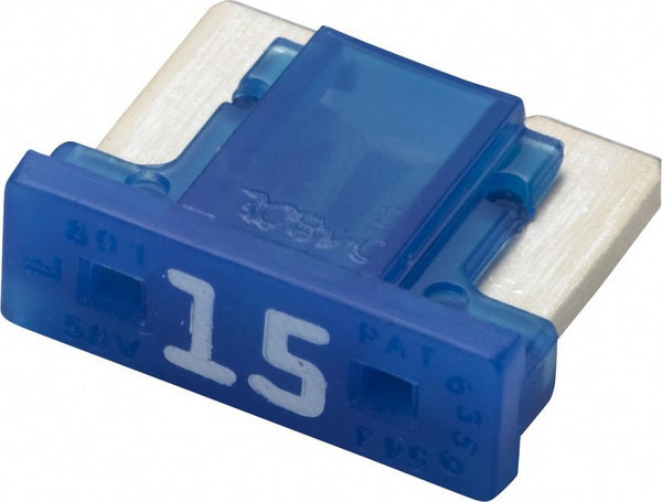 Sicherung, Stecksicherung, Mini, niedrig, 15A, Blau, 8.4mm, 5Stk., Hella