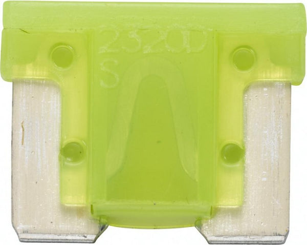 Sicherung, Stecksicherung, Mini, niedrig, 20A, Bernstein, 8.4mm, 5Stk., Hella