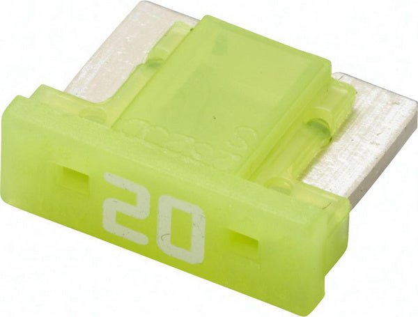 Sicherung, Stecksicherung, Mini, niedrig, 20A, Bernstein, 8.4mm, 5Stk., Hella
