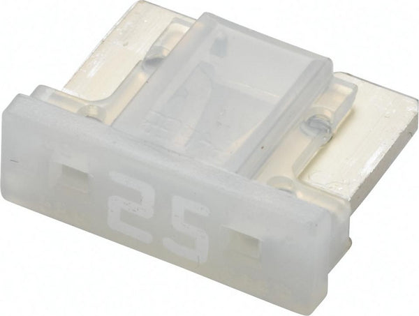 Sicherung, Stecksicherung, Mini, niedrig, 25A, Weiß, 8.4mm, 5Stk., Hella
