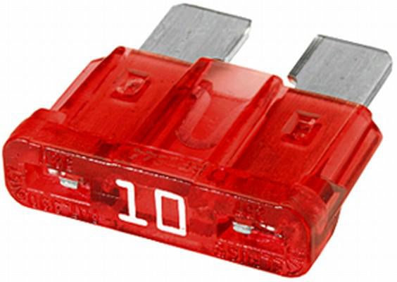 Sicherung, Stecksicherung, Standard, 10A, Rot, 18.54mm, 50Stk., Hella
