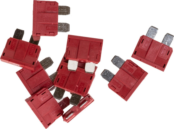 Sicherung, Stecksicherung, Standard, 10A, Rot, 19mm, 10Stk.