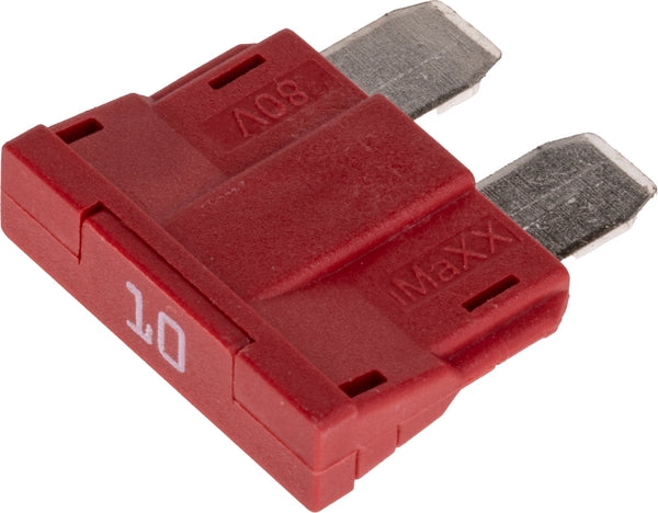 Sicherung, Stecksicherung, Standard, 10A, Rot, 19mm, 10Stk.