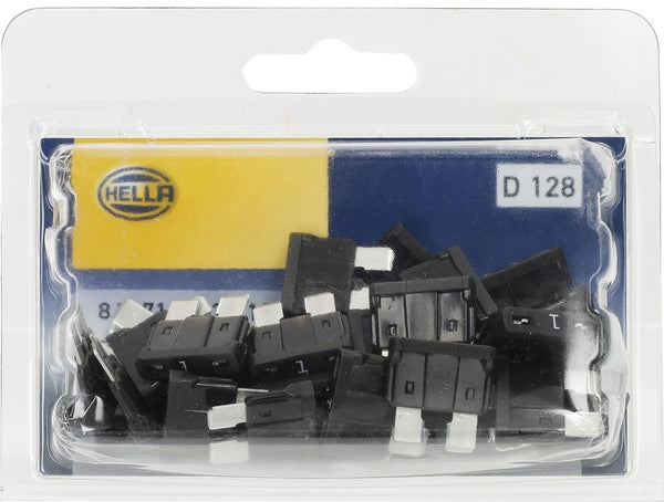 Sicherung, Stecksicherung, Standard, 1A, Schwarz, 18.54mm, 50Stk., Hella