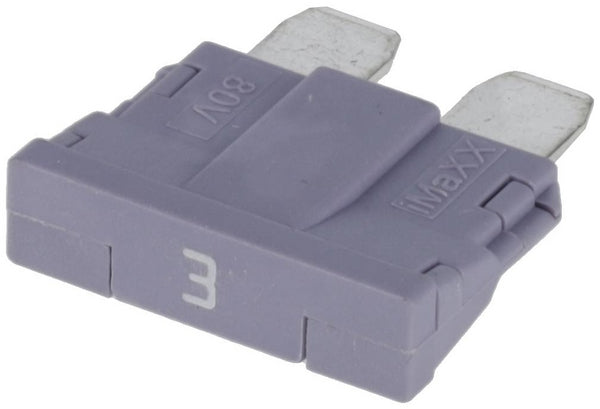 Sicherung, Stecksicherung, Standard, 3A, Violett, 19mm, 10Stk.