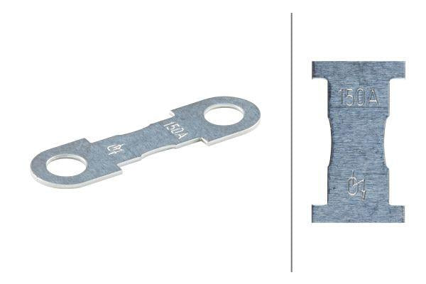 Sicherung, Streifen, 150A, Silber, 42mm, 10Stk., Hella