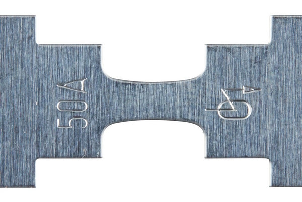 Sicherung, Streifen, 50A, Silber, 42mm, 10Stk., Hella