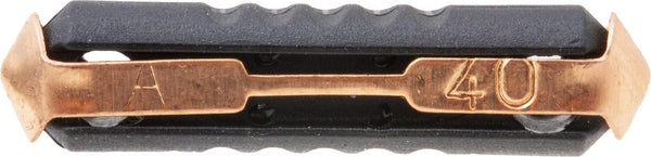 Sicherung, Torpedo, 40A, Schwarz, 25mm, 100Stk., iMaXX