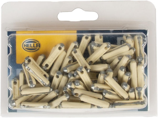Sicherung, Torpedo, 5A, Gelb, 25mm, 100Stk., Hella