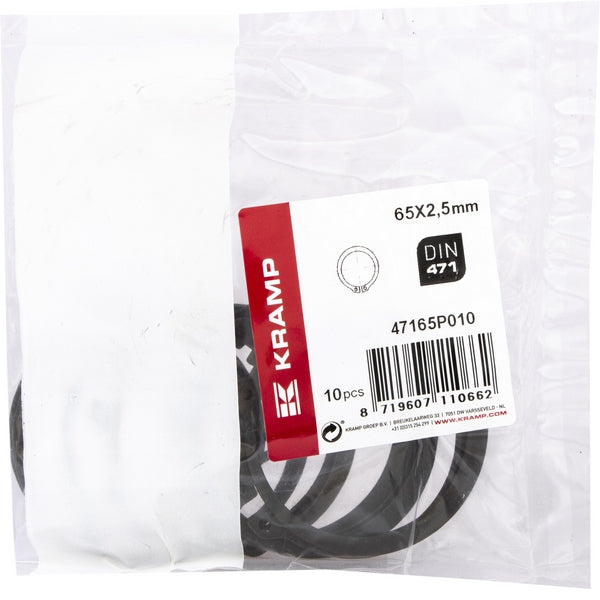 Sicherungsring außen 65x2,5mm DIN471 Stahl passend für Niemeyer