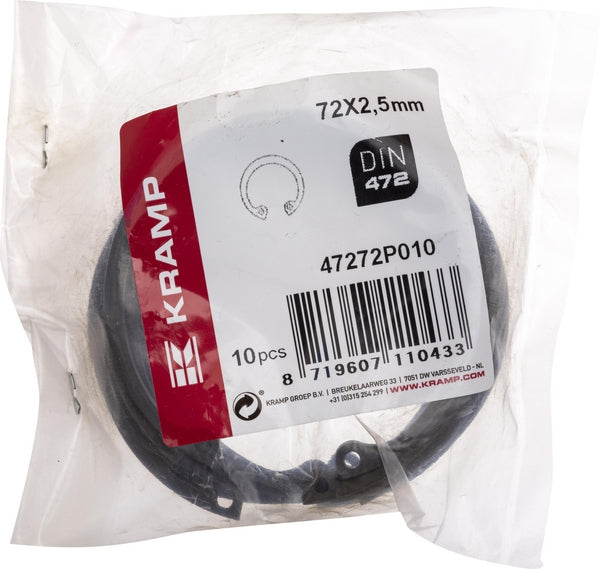 Sicherungsring innen 72x2,5mm DIN472 Stahl passend für Rau / Kverneland