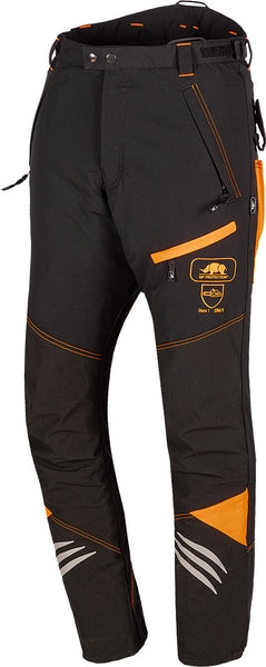 SIP Kettensägenhose, 2XL, schwarz/orange, Ninja