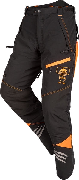 SIP Kettensägenhose, 2XL, schwarz/orange, Ninja