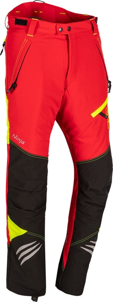 SIP Kettensägenhose, 3XL, rot/gelb, Ninja