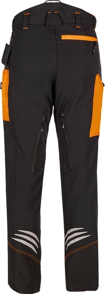 SIP Kettensägenhose, S schwarz/orange, Ninja
