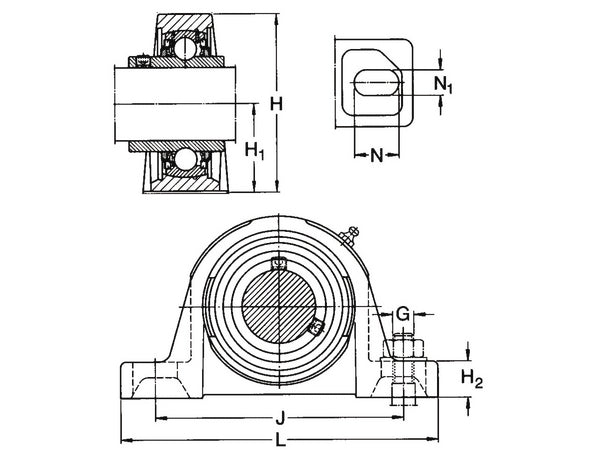 SKF Lagergehäuse SYJ514