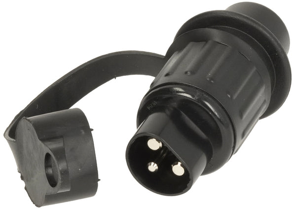 Stecker 3-polig, Kunststoff, 12/24V, Flachstecker passend für John Deere