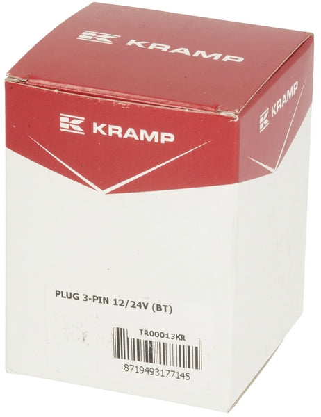Stecker 3-polig, Kunststoff, 12/24V, Flachstecker passend für John Deere