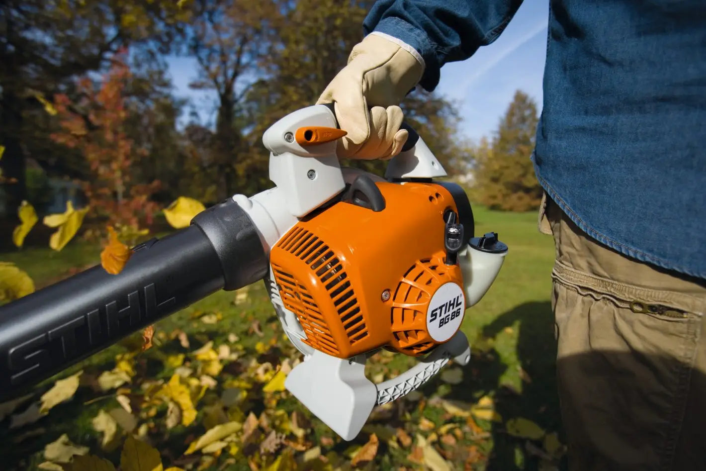 STIHL BG 86 Benzin-Blasgerät mit HD2-Filter und Antivibrationssystem für Laub und Schmutz