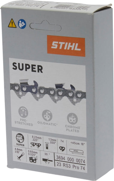 Stihl Sägekette .325 1.3 VM mit Sicherheitsbügel, 74TG 3694 000 0074