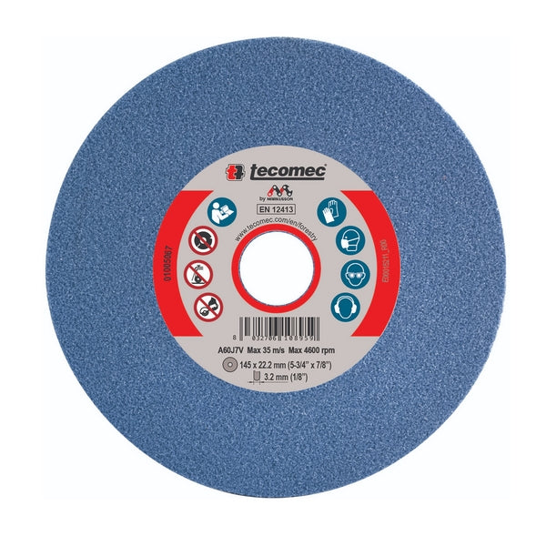 Tecomec Schleifscheibe 145 x 3,2 mm x 22,2 mm, blau K00204092