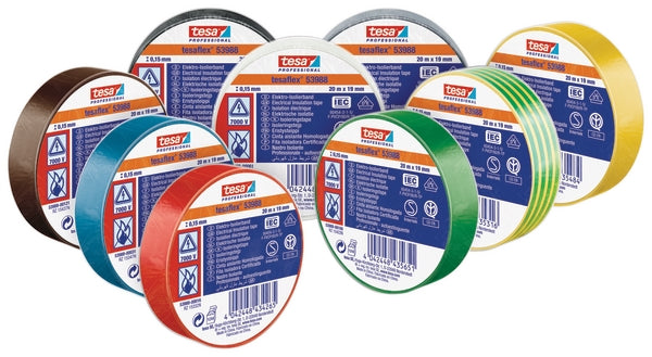 TESA Isolierband, gelb, 20 m x 19 mm TesaFLEX®